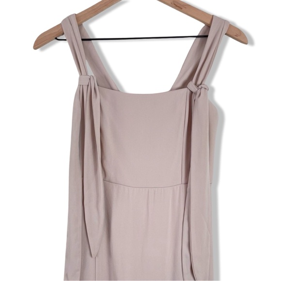 Show me your MUMU | Claire Midi Dress | Soft Beige Chiffon | Size Small S - Picture 6 of 16